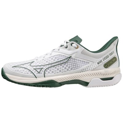 Zapatos Mizuno WAVE Exceed Tour 5 CC Hombre - Blancos / Verdes - Chile M175BWYAVO